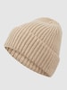 Unio Czapka beanie z szerokim brzegiem model ‘Mika’ Beżowy