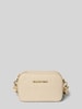 VALENTINO BAGS Handtasche mit Label-Applikation Modell 'PANSY' Ecru
