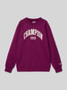 CHAMPION Sweatshirt met labelprint, model 'COLLEGE' Paars