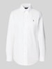 Polo Ralph Lauren Regular fit overhemdblouse met logostitching Wit