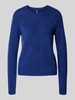 Pieces Regular fit coltrui met raglanmouwen, model 'JULIANA' Koningsblauw