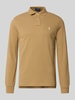 Polo Ralph Lauren Poloshirt met labelstitching Mosterdgeel