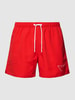 Emporio Armani Badehose mit Label-Patch Modell 'SPONGE EAGLE' Rot