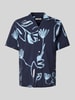 Jack & Jones Premium Regular Fit Freizeithemd mit 1/2-Arm Modell 'BLAPALMA' Bleu