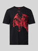 HUGO T-Shirt mit Motiv-Print Modell 'Dikobra' Black