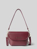 Valentino Bags Umhängetasche mit Label-Schriftzug Modell 'HAIL' Bordeaux