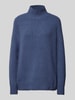 Jake*s Casual Regular Fit Strickpullover mit Stehkragen Blau