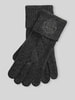Lauren Ralph Lauren Handschuhe aus Wolle mit Logo-Prägung Dunkelgrau