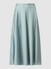 Swing Midirock aus Satin  Mint