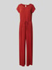 Christian Berg Woman Jumpsuit met tunnelkoord Donkerrood