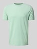 Fynch-Hatton T-Shirt mit Label-Stitching Hellgruen