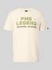 PME Legend T-shirt z okrągłym dekoltem i nadrukiem z logo labelu Złamany biały