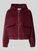 Only Loose fit bomberjack van katoenmix, model 'KENZIE' Donkerrood