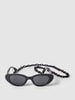 URBAN CLASSICS Sonnenbrille mit Animal-Print Modell 'Puerto Rico' Schwarz