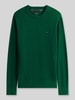 Tommy Hilfiger Sweter o kroju regular fit z mieszanki bawełny i kaszmiru Butelkowy zielony