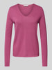 Tom Tailor Regular Fit Strickpullover mit V-Ausschnitt Pink