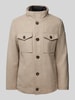 Tom Tailor Regular Fit Jacke mit Wolle Beige