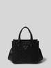 Guess Mini tote bag met labeldetails, model 'SILVANA' Zwart