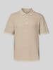 Jack & Jones Regular Fit Poloshirt mit Label-Stitching Modell 'GEORGE' Beige Melange