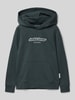 Jack & Jones Hoodie met labelprint, model 'VESTERBRO' Donkerblauw