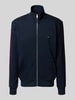 Tommy Hilfiger Regular Fit Sweatjacke aus reiner Baumwolle Marine