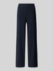 Raffaello Rossi Straight leg stoffen broek met vaste persplooien, model 'COSMEA' Marineblauw