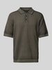 Cinque Regular Fit Poloshirt mit kurzer Knopfleiste Modell 'Flavius' Black