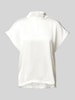 HUGO Slim Fit Blusenshirt mit Stehkragen Modell 'Caneli' Offwhite