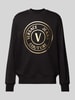 Versace Jeans Couture Bluza z nadrukiem z logo Czarny