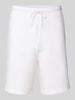 BOSS Green Regular Fit Sweatshorts mit elastischem Bund Modell 'Headlo' Weiss