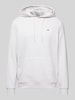 Tommy Jeans Regular fit hoodie met labelstitching Lichtgrijs gemêleerd