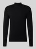 MARKUP Sweter z golfem z dodatkiem wiskozy Czarny