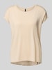 Vero Moda Loose Fit T-Shirt aus Lyocell-Mix Modell 'AVA' Taupe