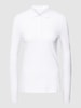 Montego Shirt met lange mouwen met polokraag Wit