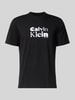 CK Calvin Klein T-Shirt mit Label-Print Black