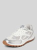 Marc O'Polo Lage sneakers met grof gebreide mesh inzet Zilver