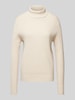 Christian Berg Woman Strickpullover mit Rollkragen Beige Melange