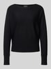 s.Oliver BLACK LABEL Comfort Fit Strickpullover aus Viskose-Mix Black