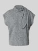 Topshop Regular Fit t-shirt met wol model 'Cassi' Middengrijs