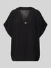 BOSS Loose Fit Tunika aus reiner Viskose Modell 'DOUBLE B' Black