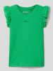 Guess T-shirt met volantmouwen Groen