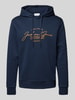 Jack & Jones Hoodie mit Label-Print Modell 'FERRIS' Marine