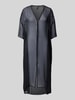 Pieces Oversized Strand-Kaftan in semitransparentem Look Modell 'ATRUD' Black