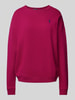 Polo Ralph Lauren Sweatshirt mit überschnittenen Schultern Fuchsia