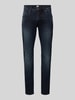 Petrol Slim fit jeans in 5-pocketmodel Zwart