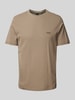 BOSS Green T-Shirt mit Label-Stitching Modell 'Taddy' Beige