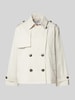 Jake*s Casual Trenchcoat met strookzakken Offwhite