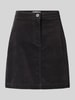 Marc O'Polo Leicht ausgestellter Mini-Rock aus Baumwoll-Mix Dunkelgrau