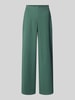 Jake*s Collection Stoffhose aus Viskose-Mix mit elastischem Bund Dunkelgruen