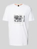 BOSS Orange T-Shirt mit Motiv-Print Modell 'Urban' Weiss